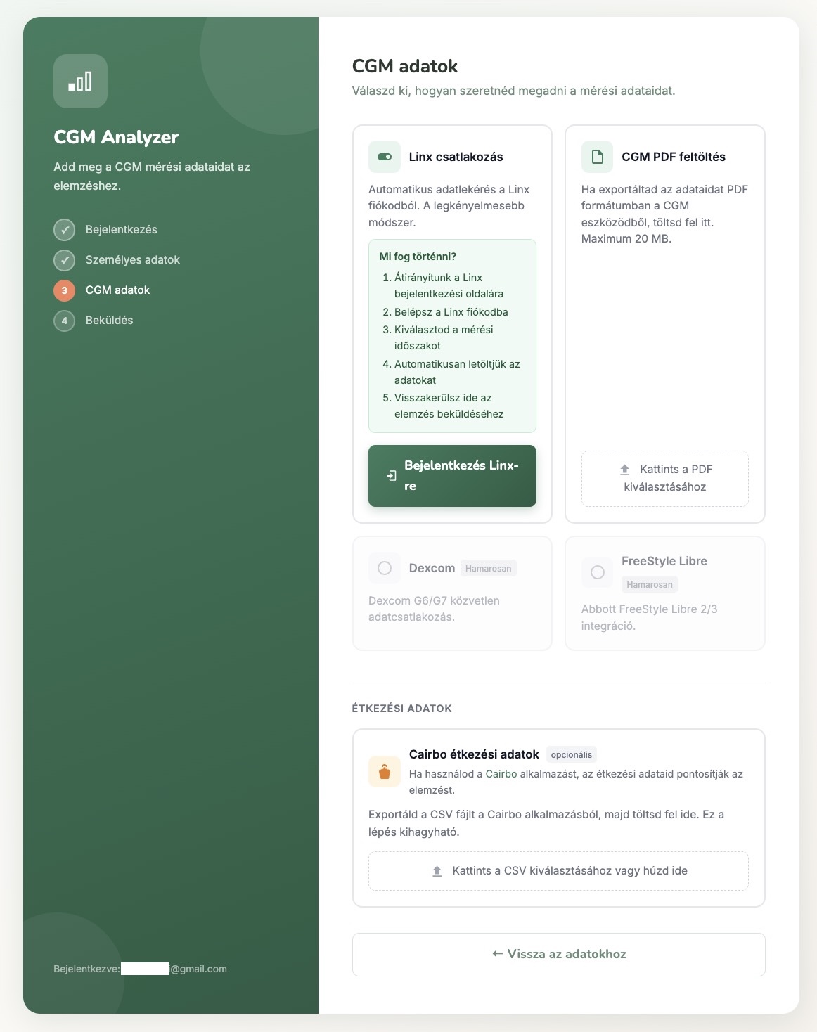 CGM adatok